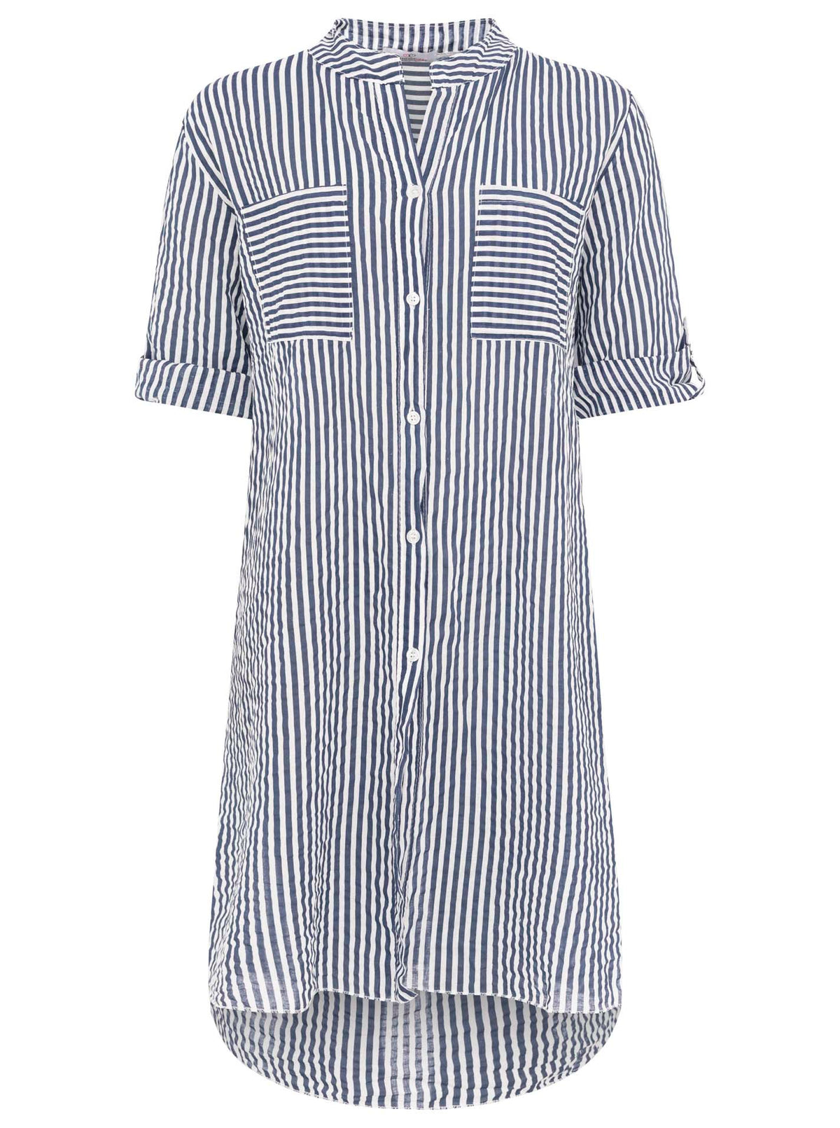 Zwillingsherz - Longbluse Kida (Streifen) - Marine