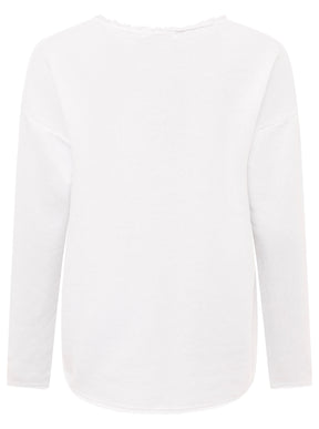 Zwillingsherz -  Sweatshirt "Positive Mind"- Weiß