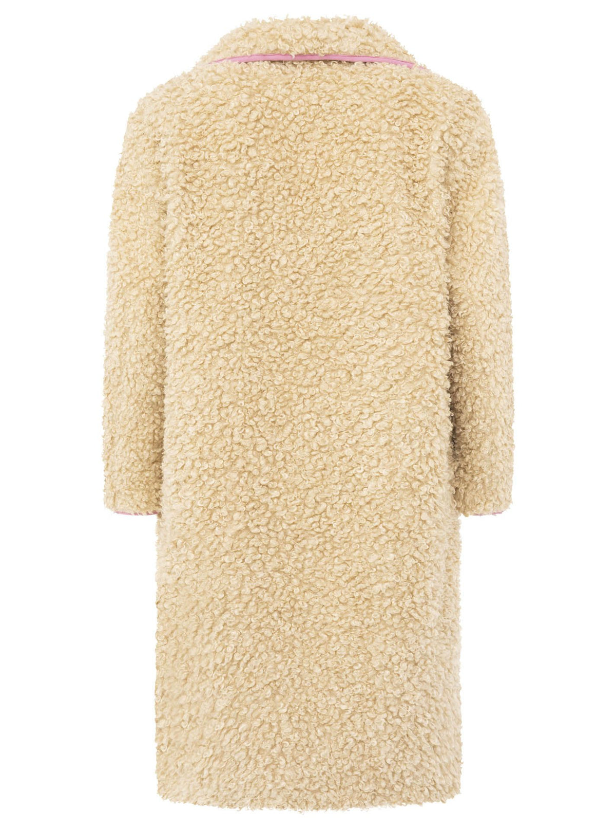 Zwillingsherz Teddymantel "Happiness & Love" - Beige