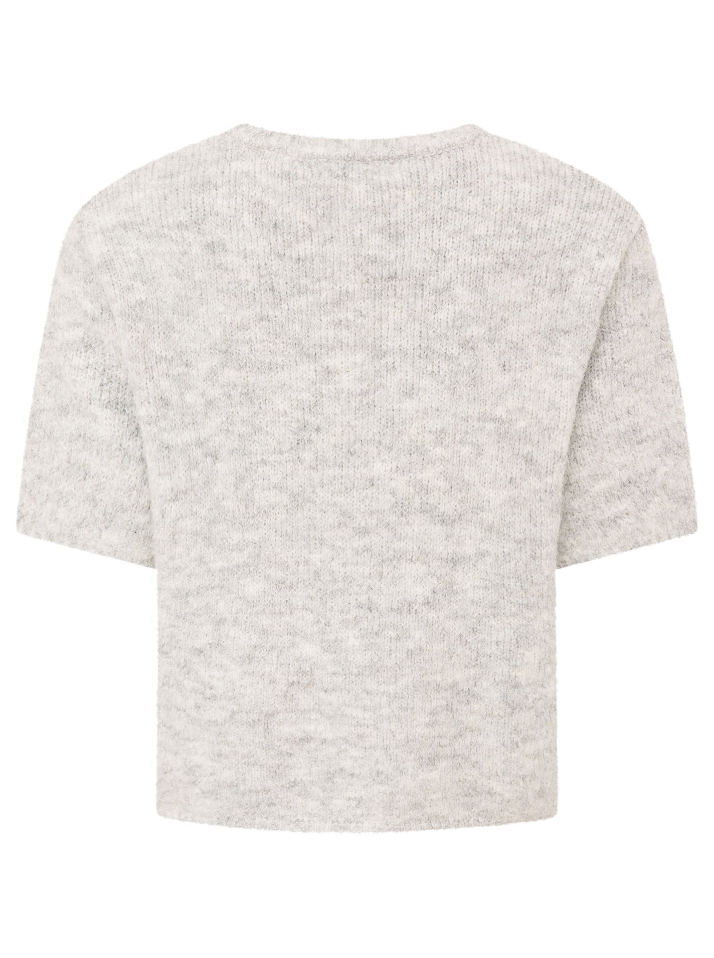 Zwillingsherz - Kurzarm Cardigan Cozy - Hellgrau