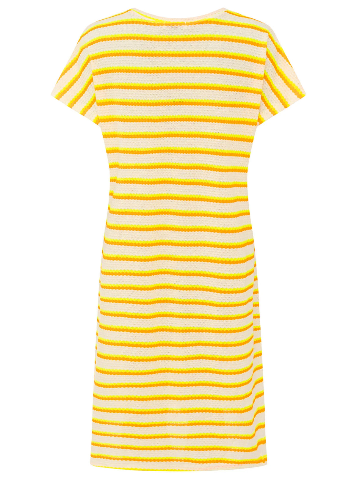 Zwillingsherz - Häkelkleid "Summer Lines" Gelb