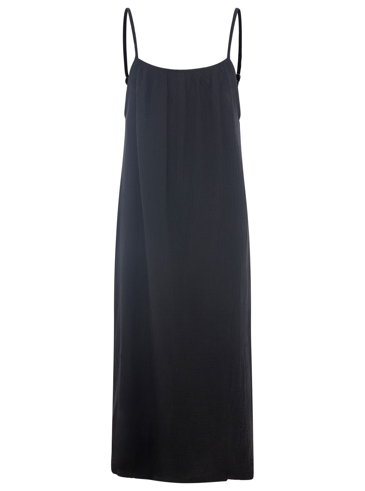Zwillingsherz - Musselin Träger Kleid  - Schwarz