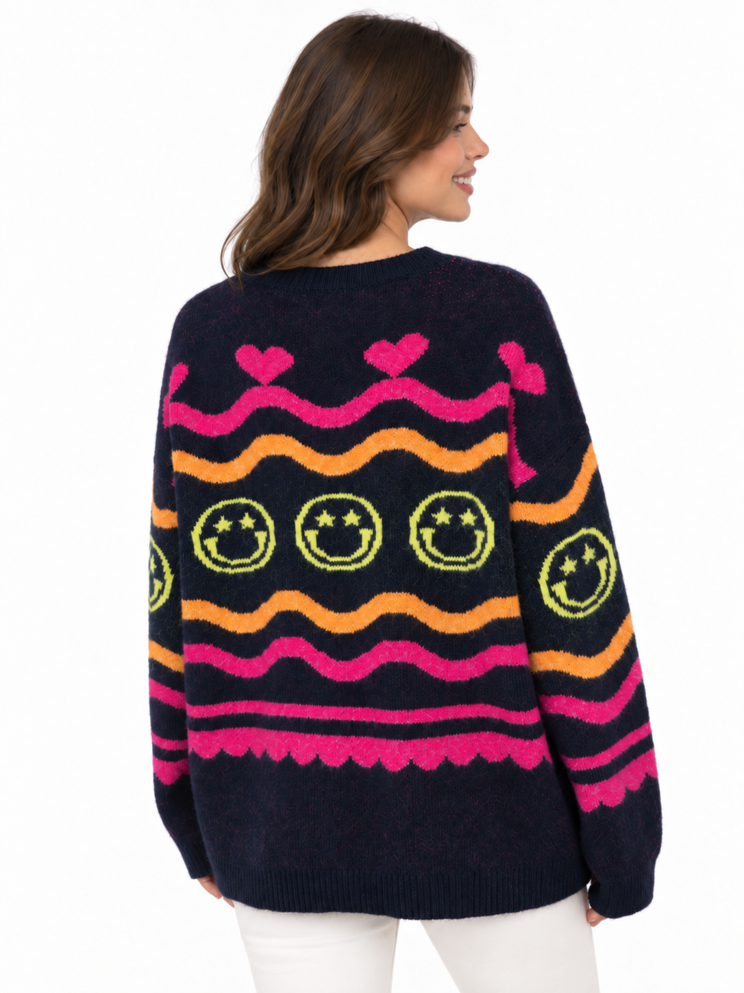 Zwillingsherz Pullover "Cozy Love" - Marine