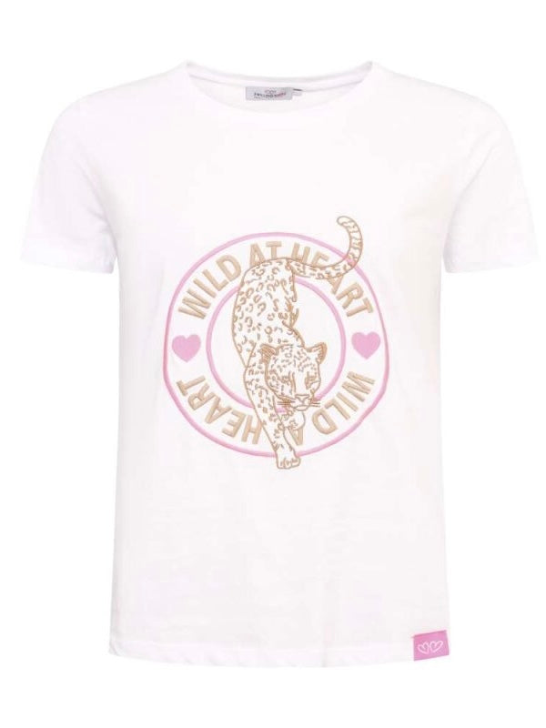 Zwillingsherz - T-Shirt „Wild at heart“ - Weiß