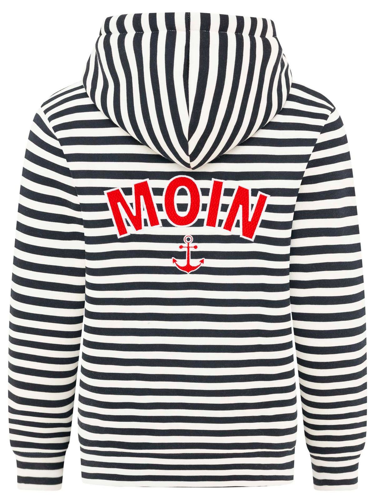 Zwillingsherz - Hoodiejacke "Moin Streifen“ Navy