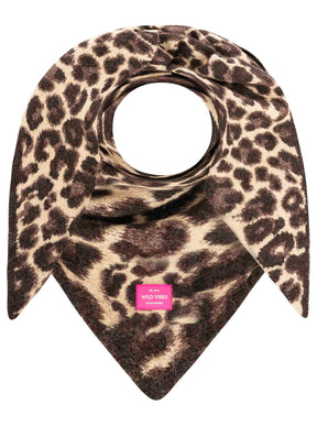 Zwillingsherz - Dreieckstuch Strick "Leo Love" - Beige
