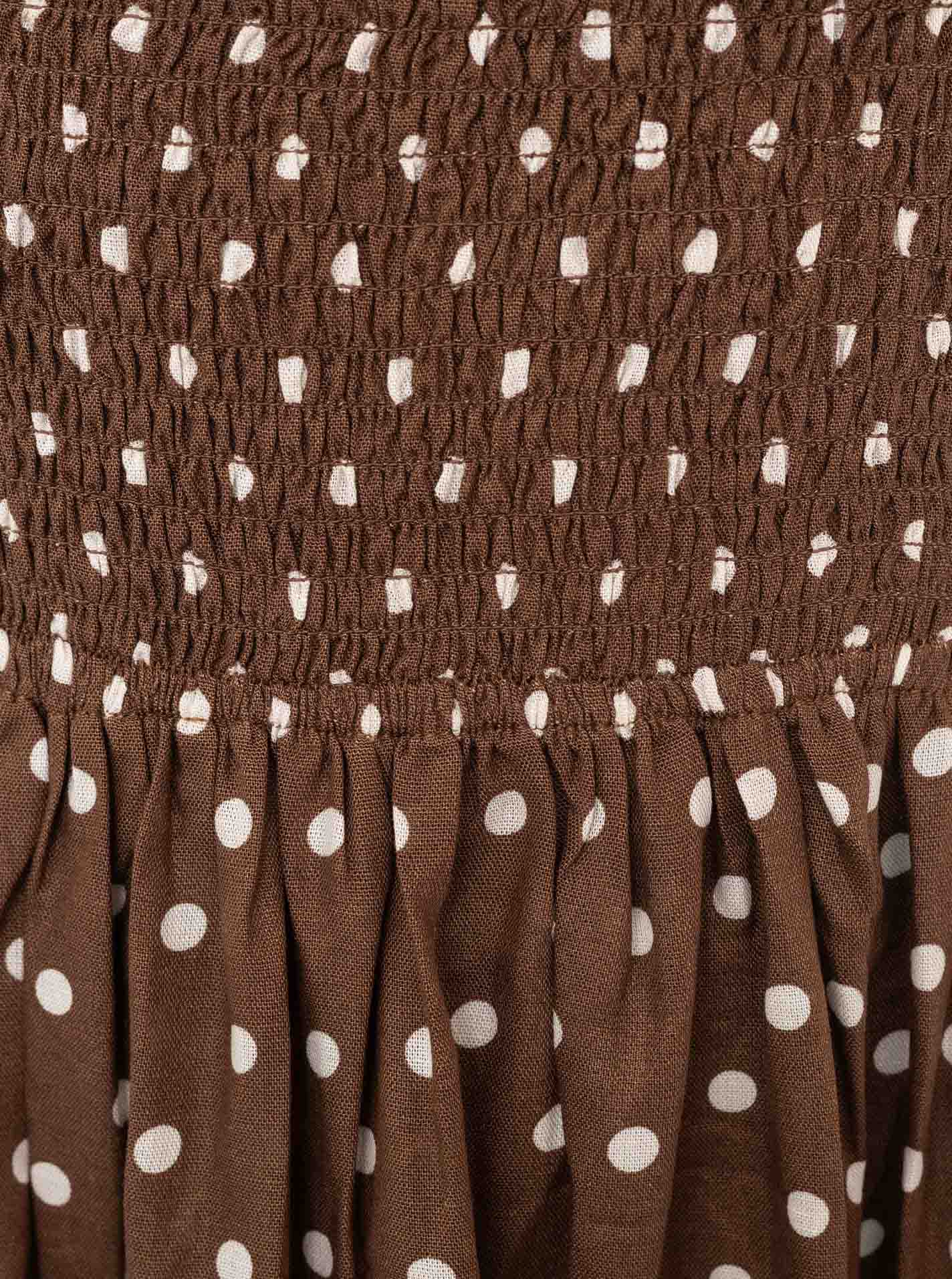 Zwillingsherz - Kleid "Classic Dots" - Braun