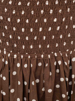 Zwillingsherz - Kleid "Classic Dots" - Braun