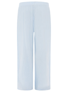 Zwillingsherz Musselin Hose - Hellblau