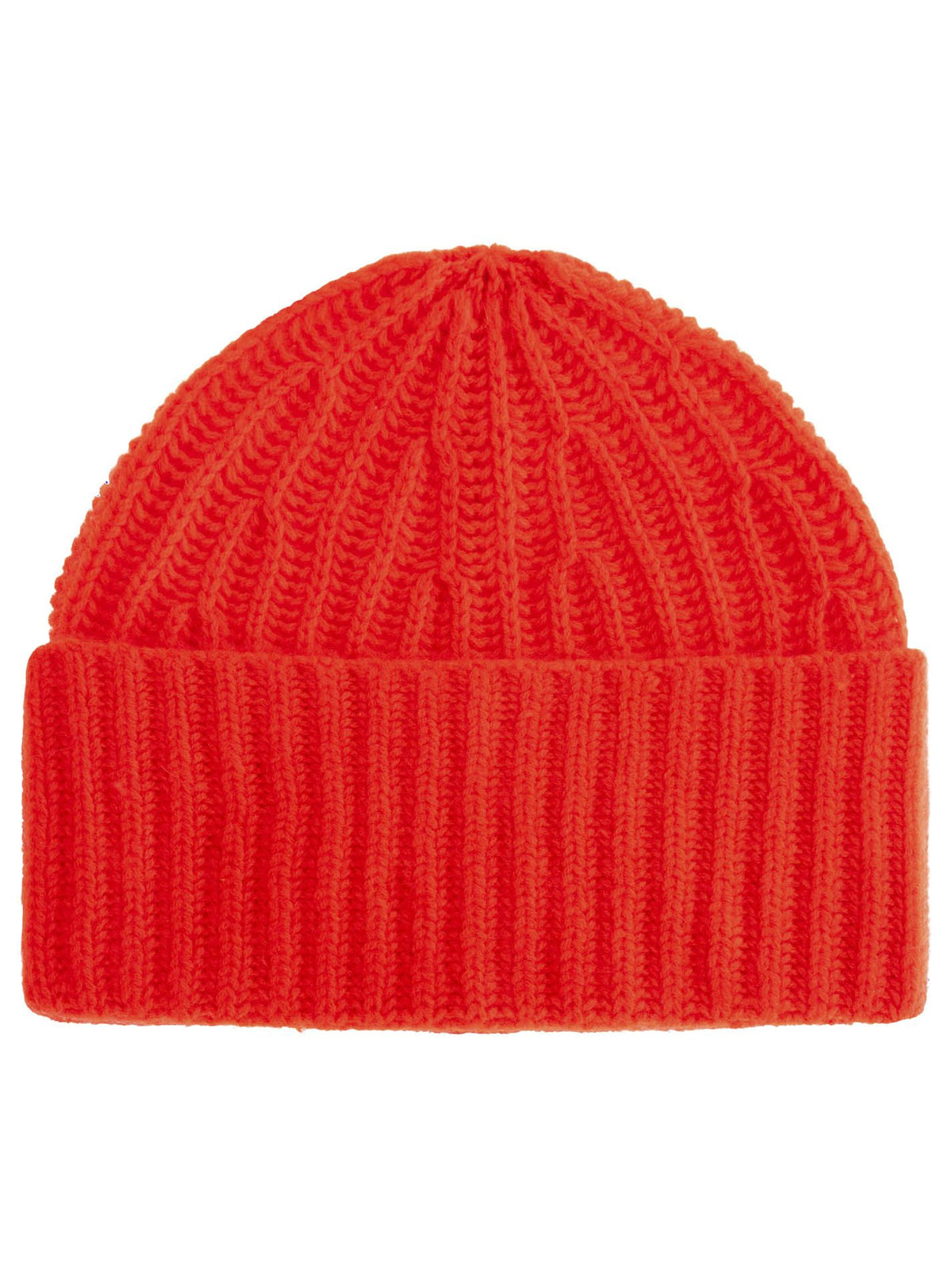 Zwillingsherz - Kaschmir Mütze "Grobstrick" (100% Cashmere) - Rot