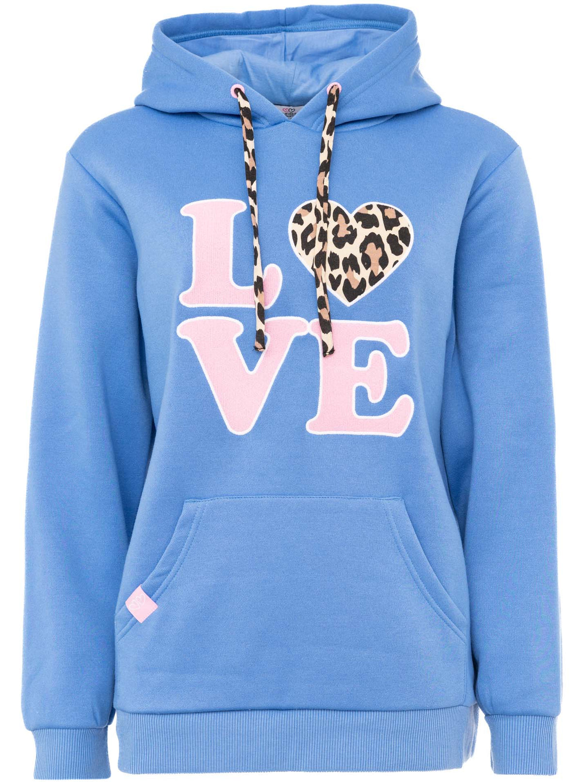 Zwillingsherz Hoodie/Sweatshirt "Leo Love" - Blau