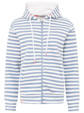Zwillingsherz - Hoodiejacke Moin Streifen - Blau