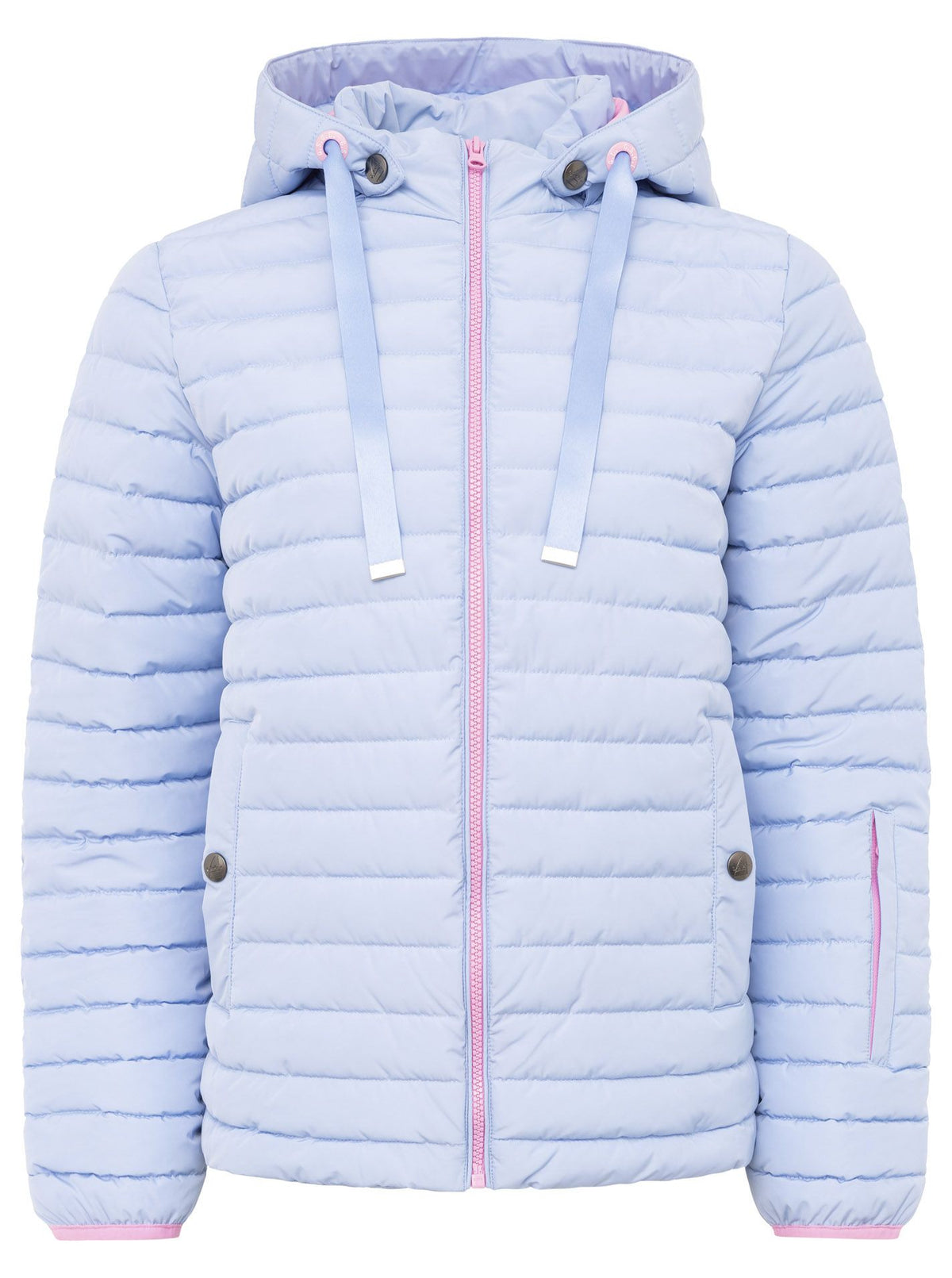 Steppjacke Kurz (Neu) - Hellblau/Pink