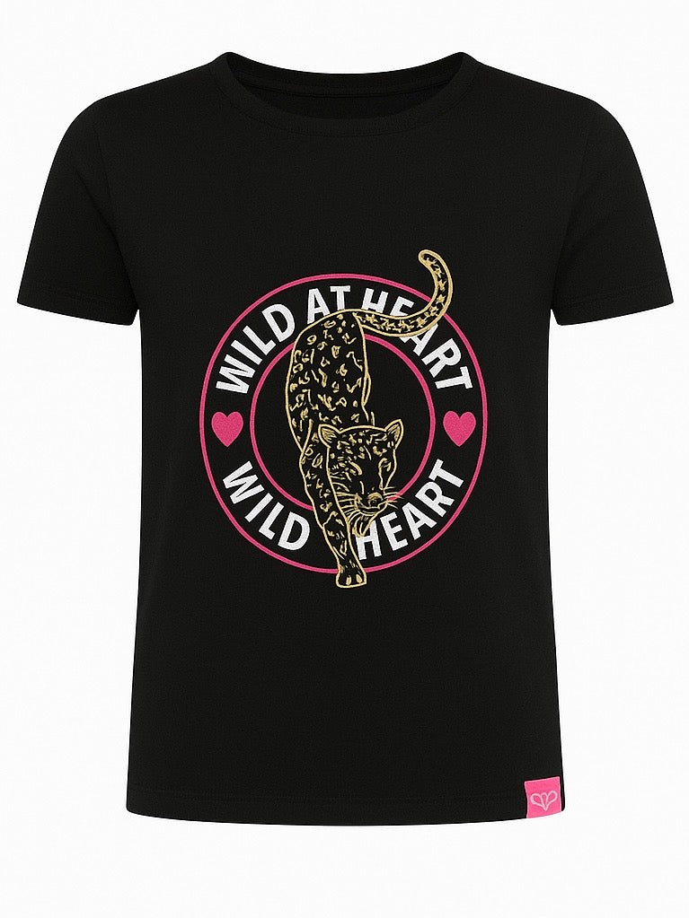 Zwillingsherz - T-Shirt Wild at heart - Schwarz