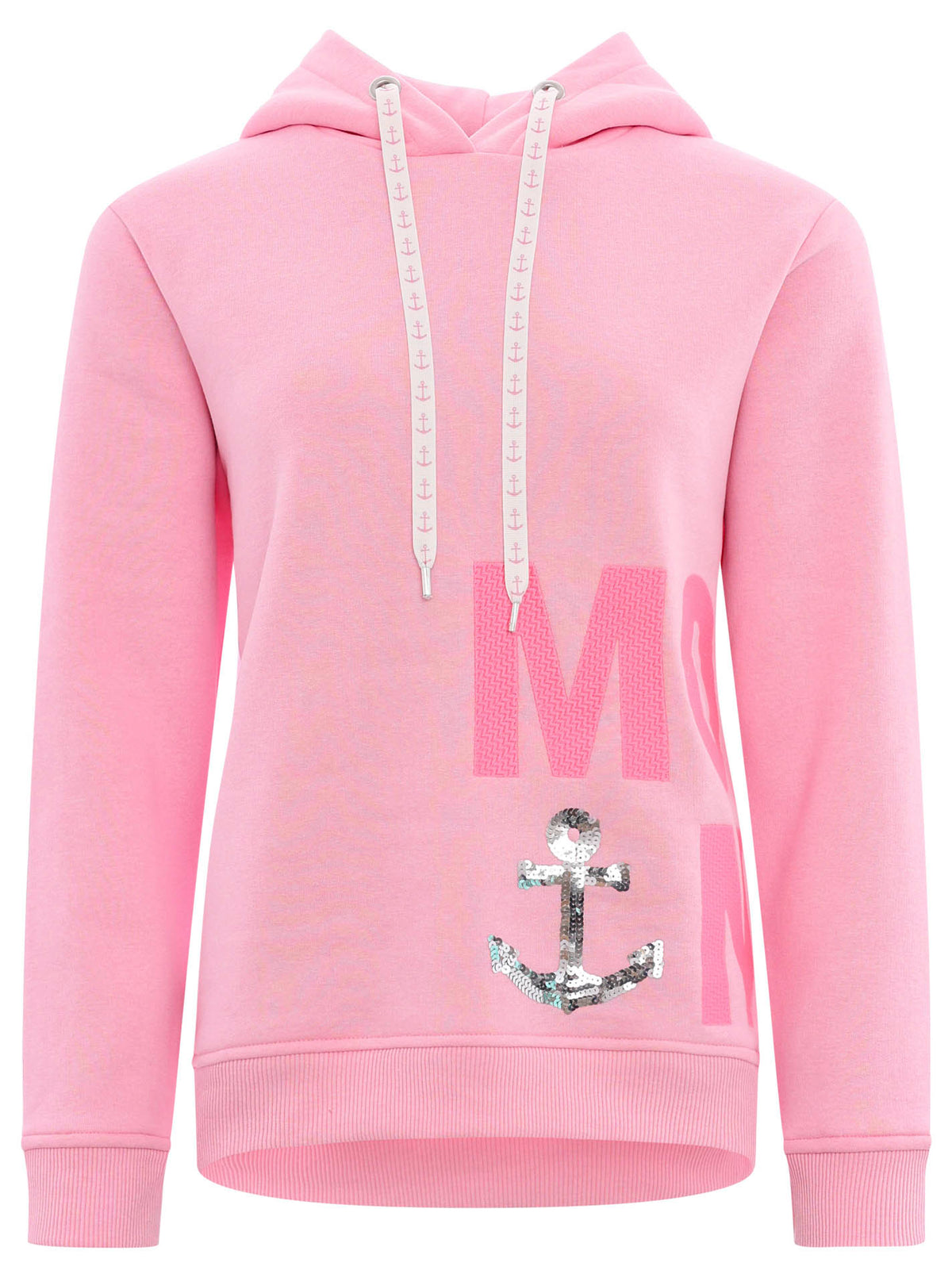 Zwillingsherz - Moin Hoodie/Sweatshirt mit Pailletten - Rosa/Pink