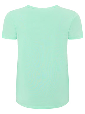 Zwillingsherz - T-Shirt "Be Happy" - Mint