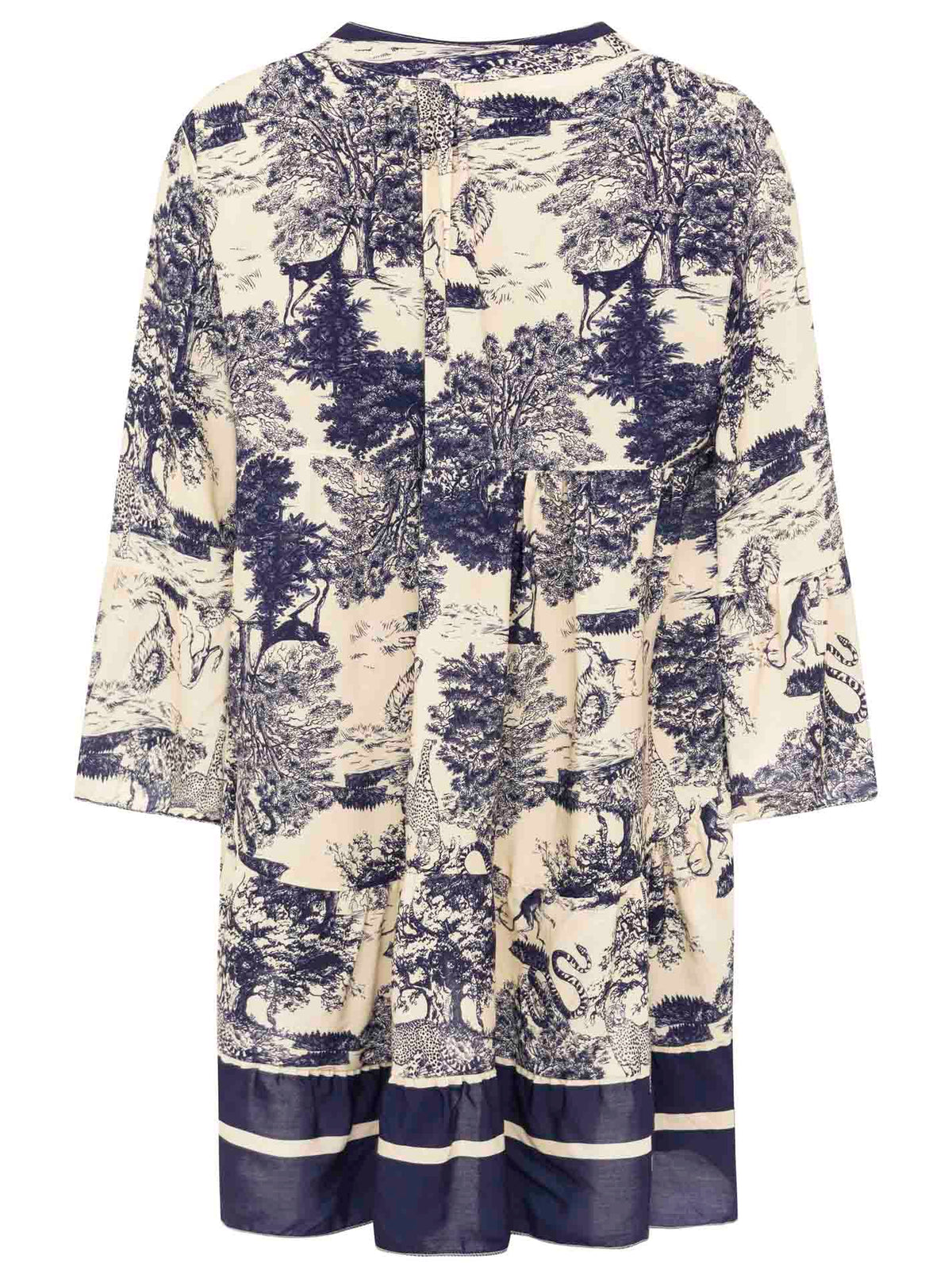 Zwillingsherz - Viskose Kleid "Safari" - Navy (SuperSale - keine Retoure)