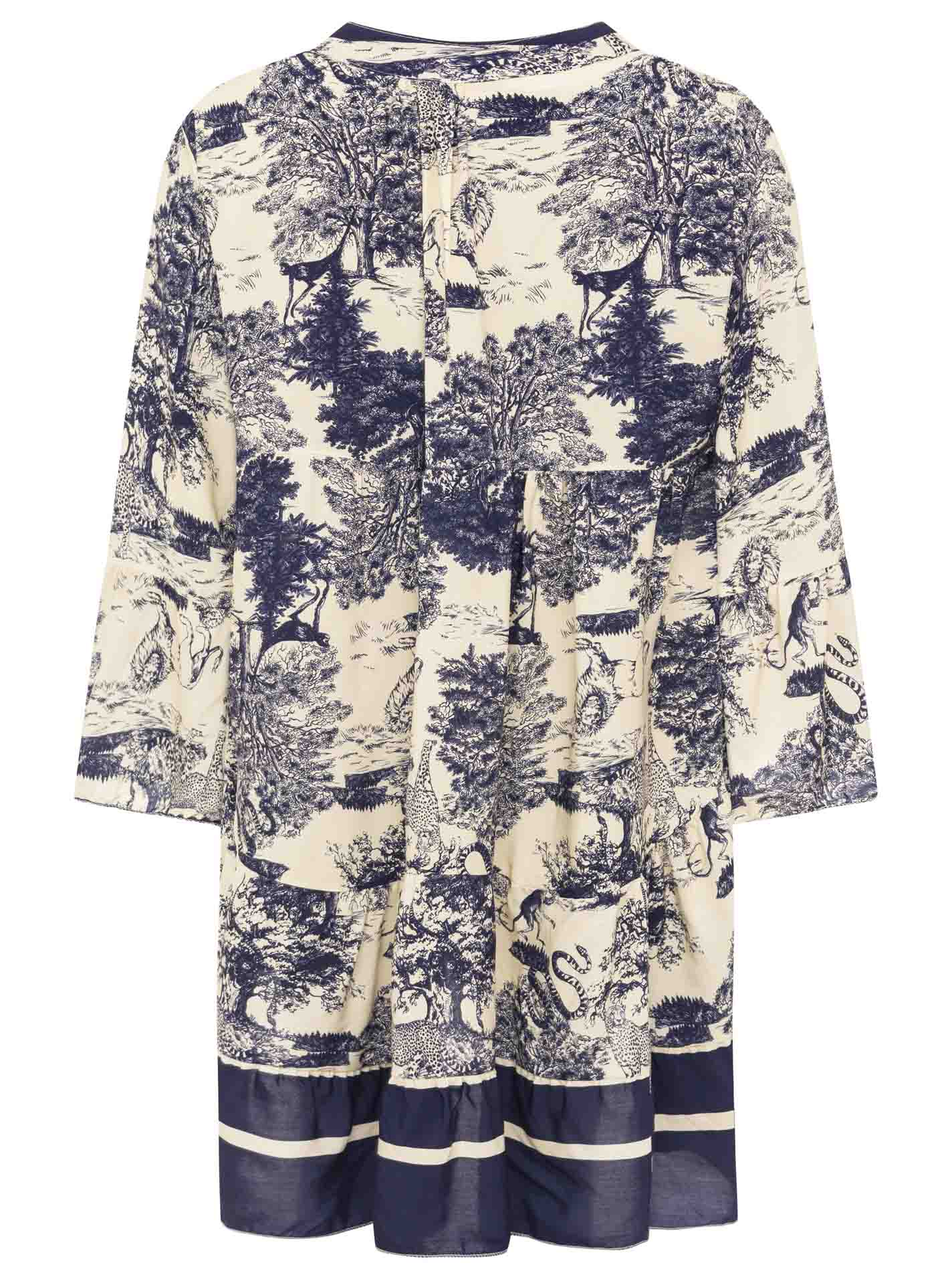 Zwillingsherz - Viskose Kleid "Safari" - Navy (SuperSale - keine Retoure)