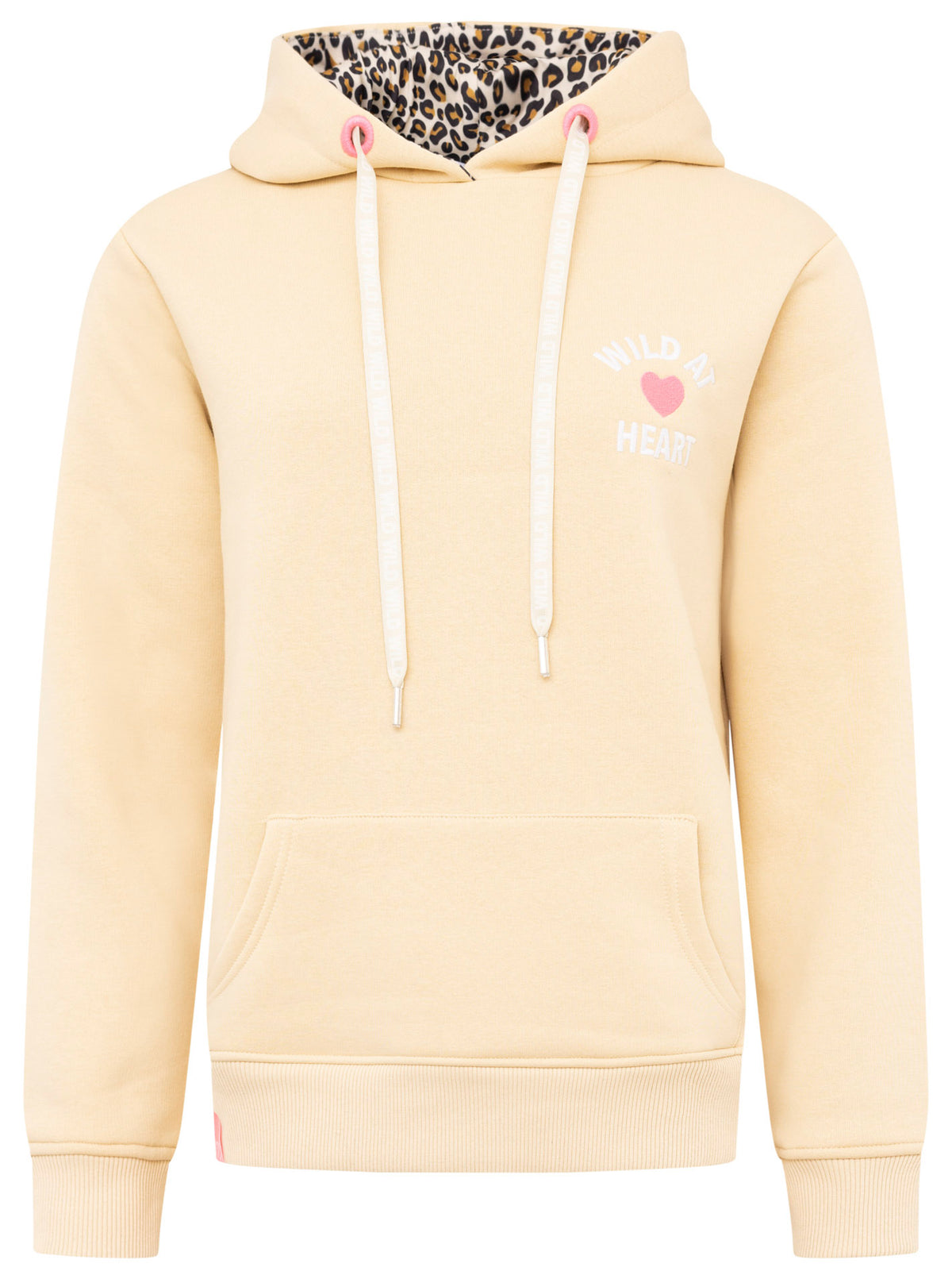 Zwillingsherz - Hoodie/Sweatshirt "Leo Wild Herz" - Beige