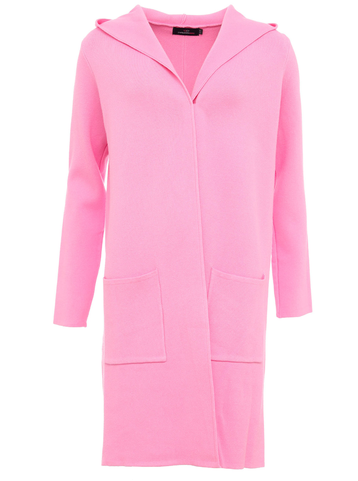 Zwillingsherz Strickjacke Kapuze Janina - Pink