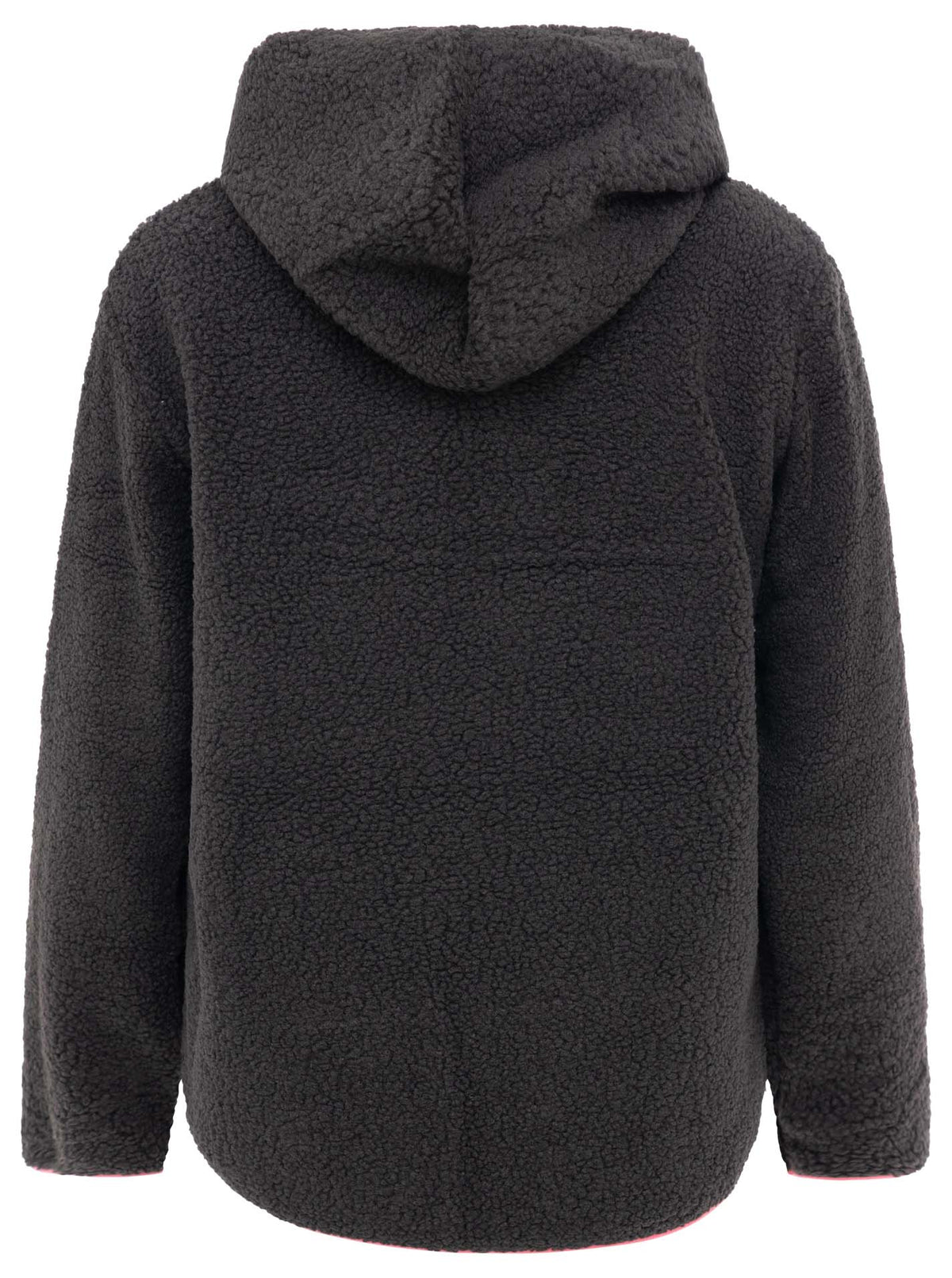 Zwillingsherz - Teddyhoodie mit Zipper - Schwarz