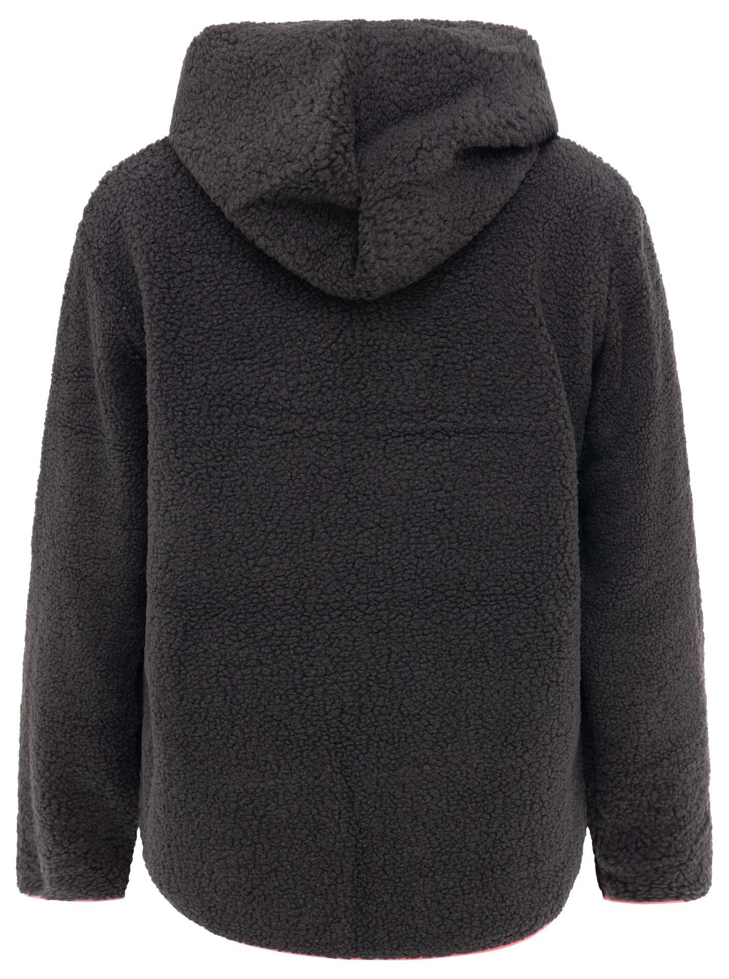 Zwillingsherz - Teddyhoodie mit Zipper - Schwarz