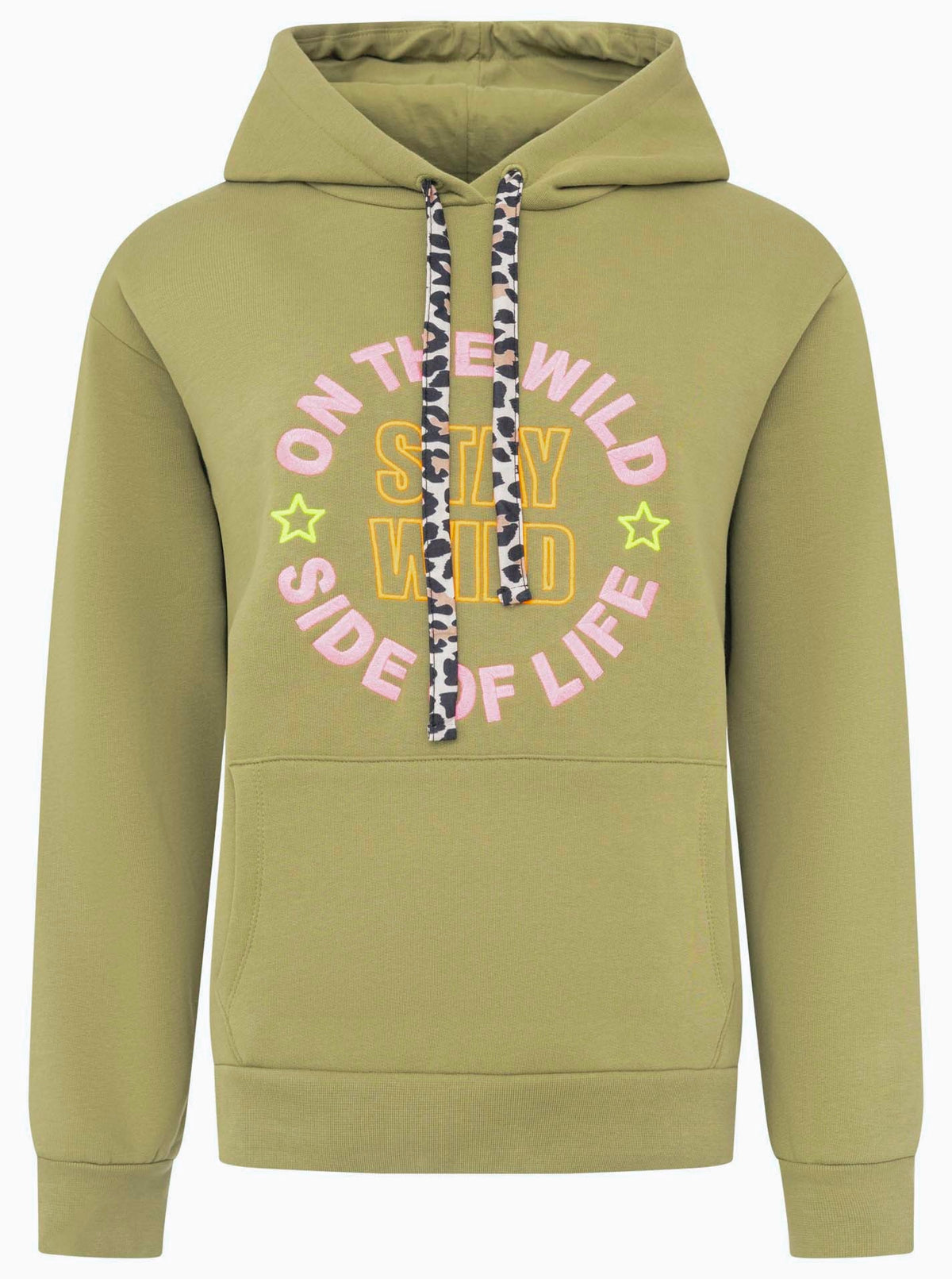 Zwillingsherz - Hoodie/Sweatshirt "Stay Wild" - Khaki