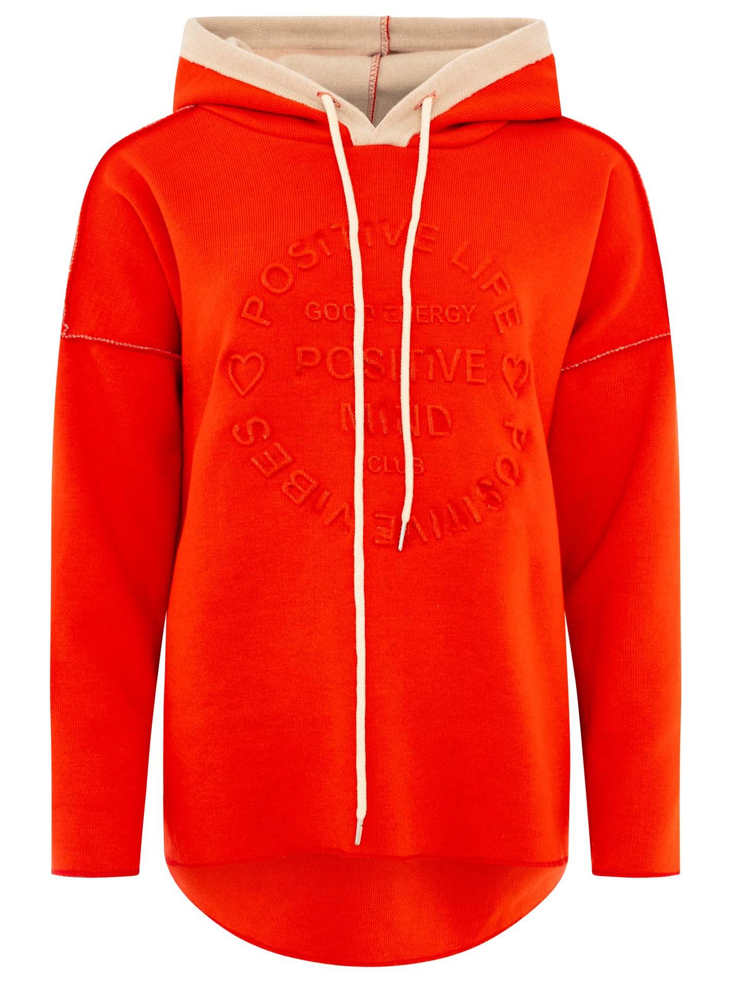 Zwillingsherz - Hoodie "Positive Mind" - Rot