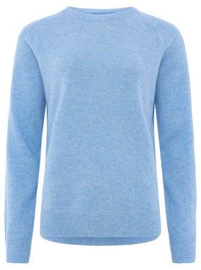 Zwillingsherz -  Cashmere/Kaschmir Pullover - Mittelblau