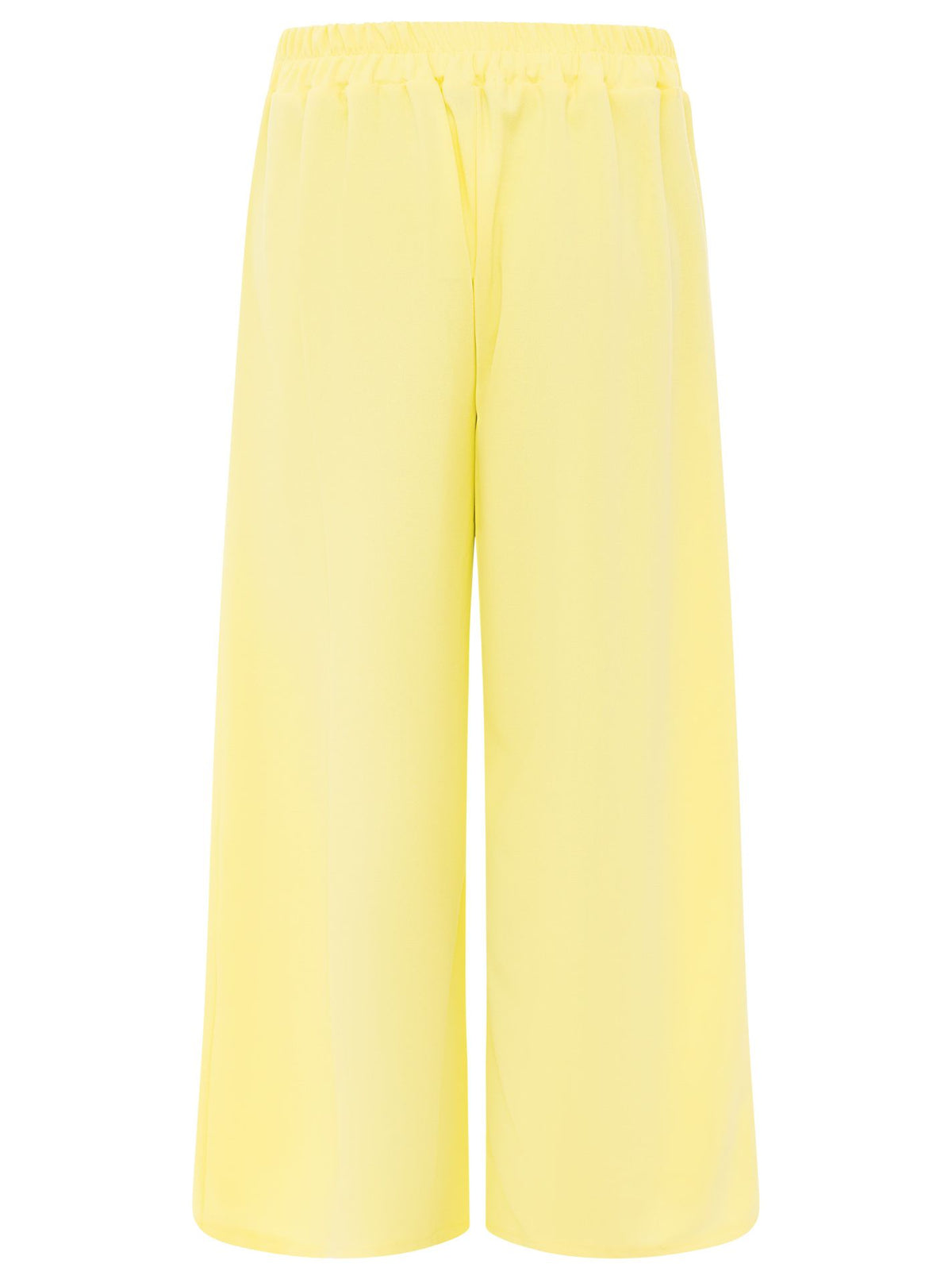 Zwillingsherz Oversize Stoffhose "Bundfalte" - Gelb
