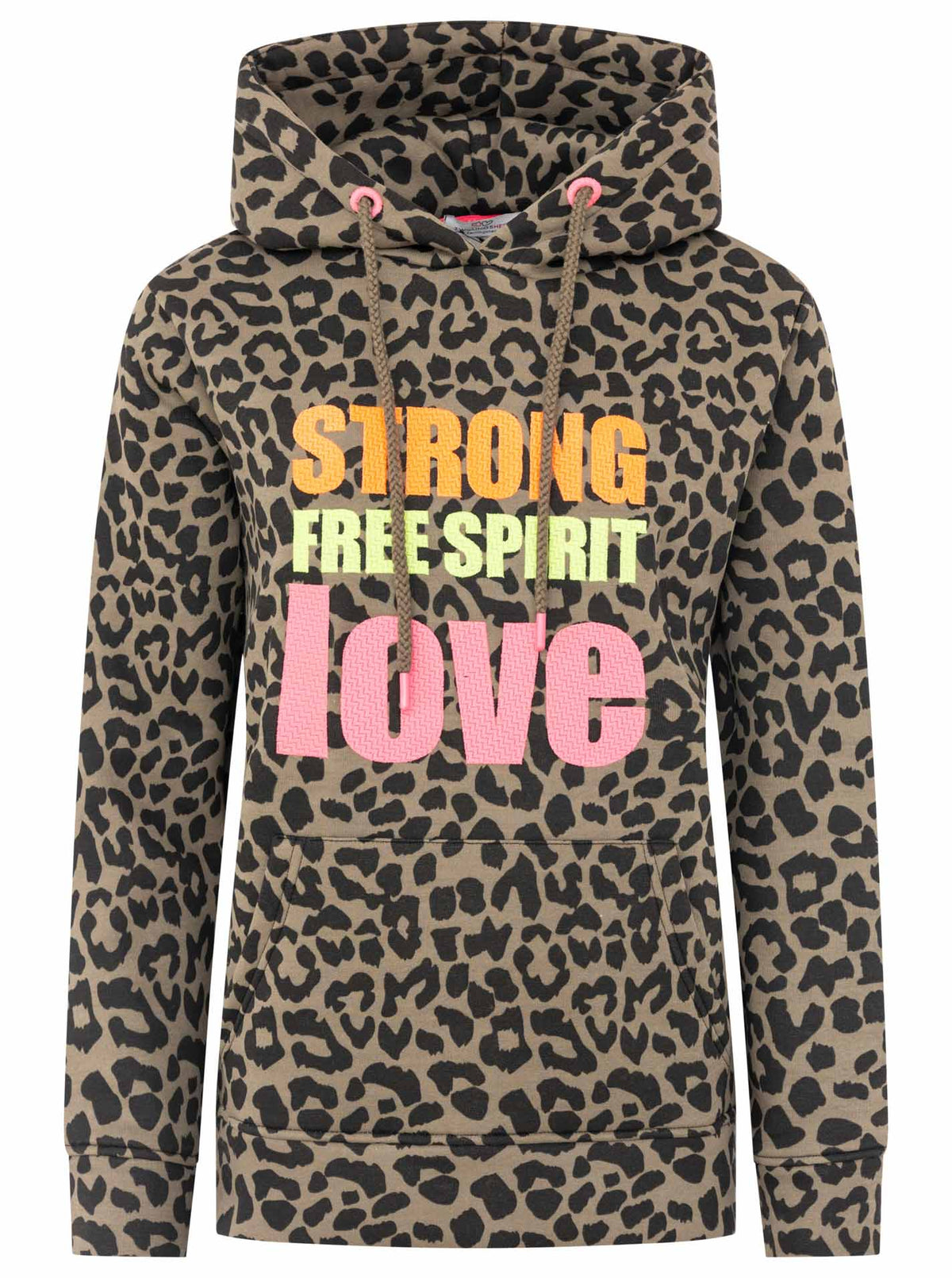 Zwillingsherz - Hoodie "Leo Wild Strong" - Braun