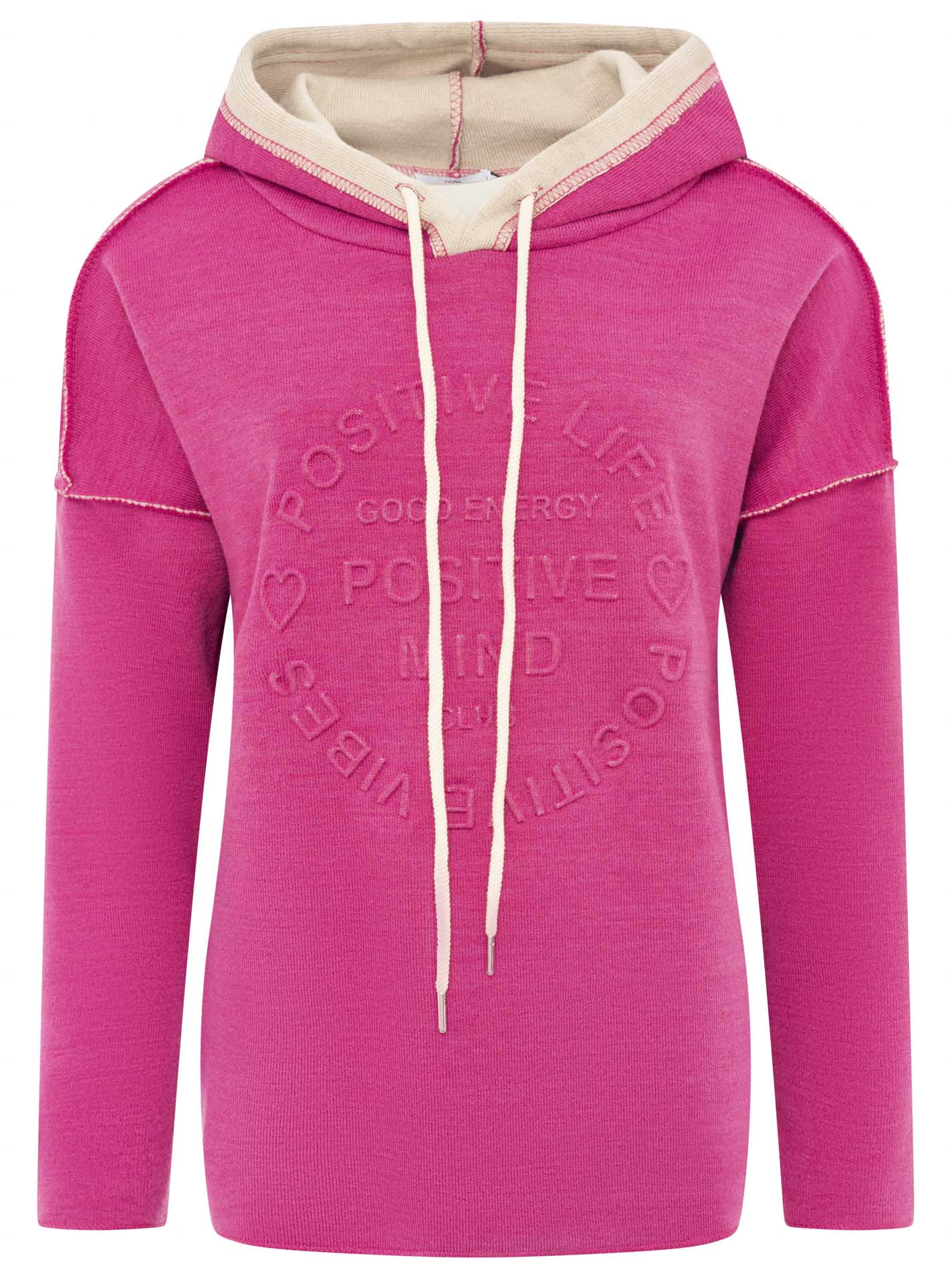 Zwillingsherz - Made in Italy Hoodie "Positive Mind" - Pink