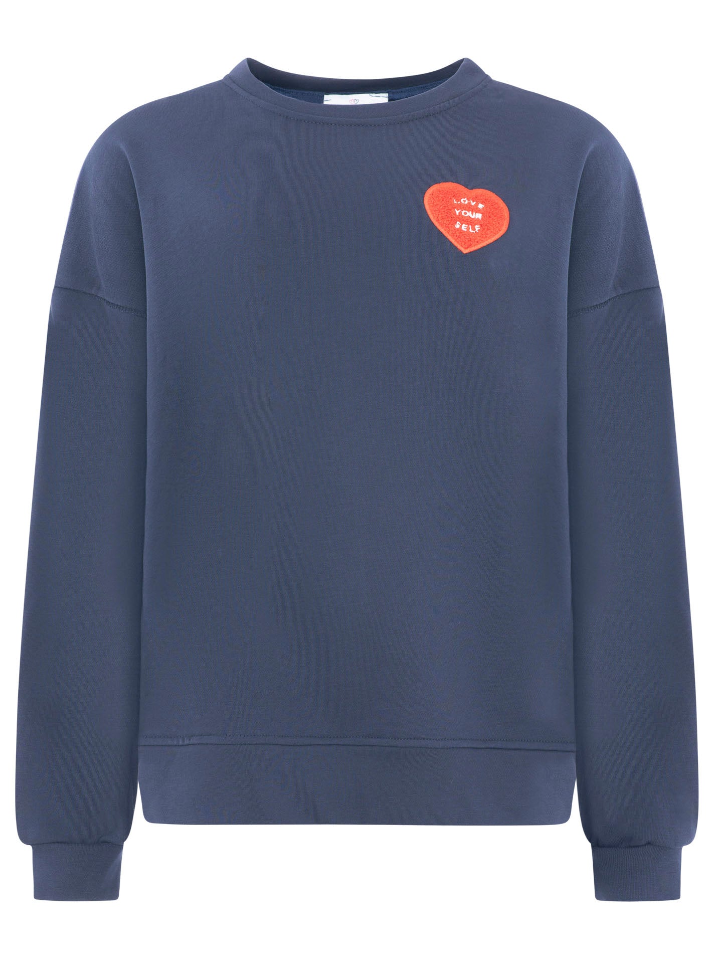 Zwillingsherz - Sweatshirt Love yourself Herz - Dunkelblau