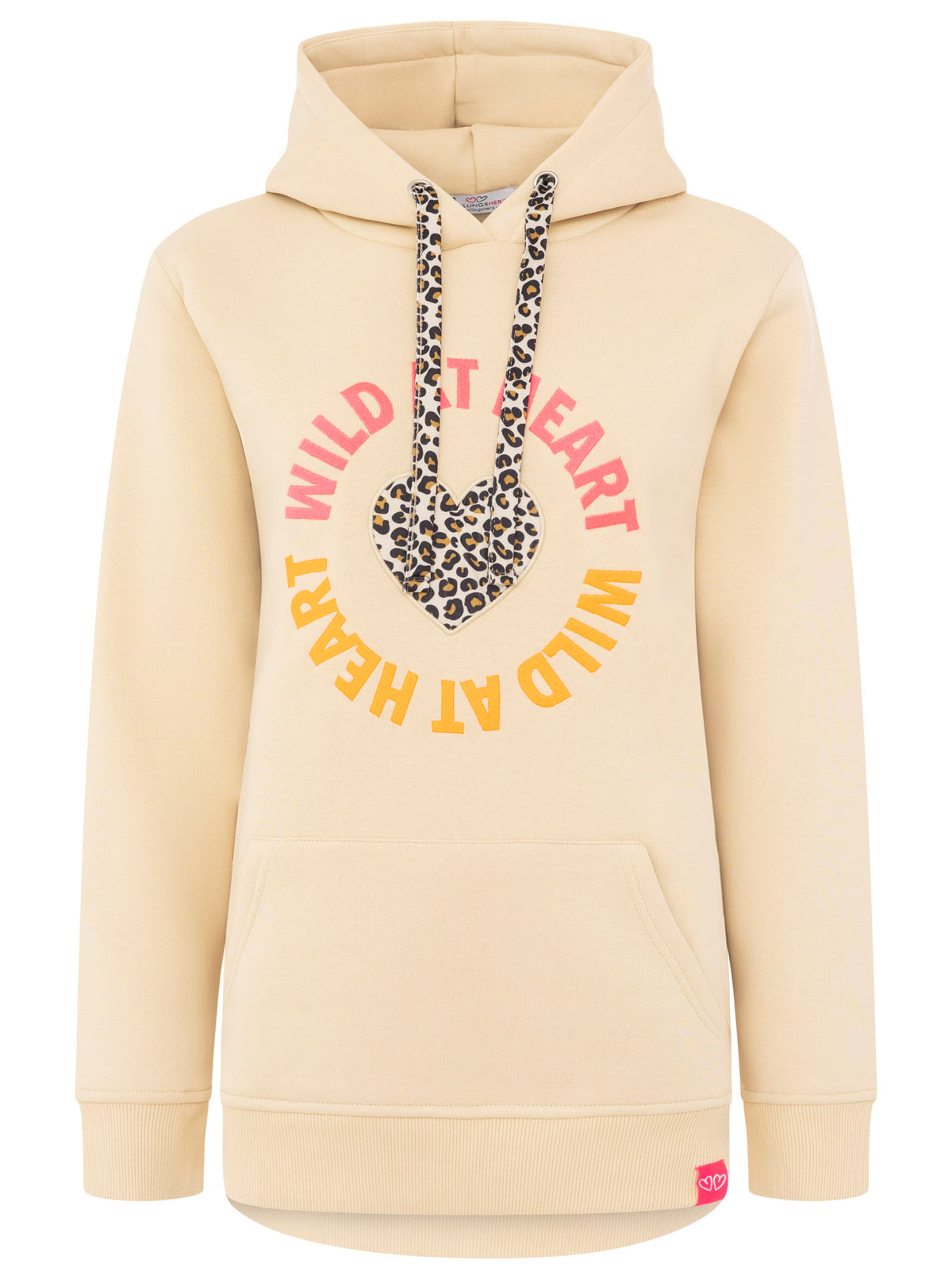 Zwillingsherz - Hoodie "Leo Wild Heart" - Beige