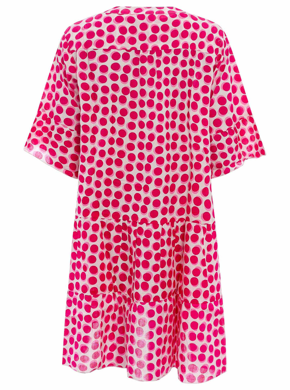 Zwillingsherz - Kleid/Tunika mit kleinen Blütenmuster - Pink