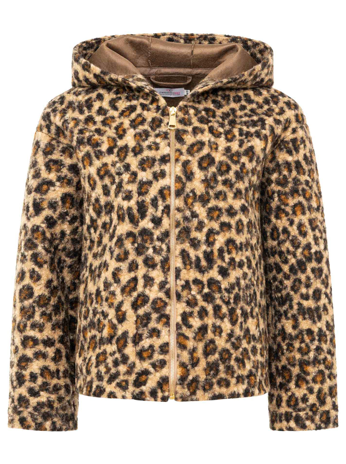 Zwillingsherz Teddy Jacke "Leo" - Beige/Schwarz