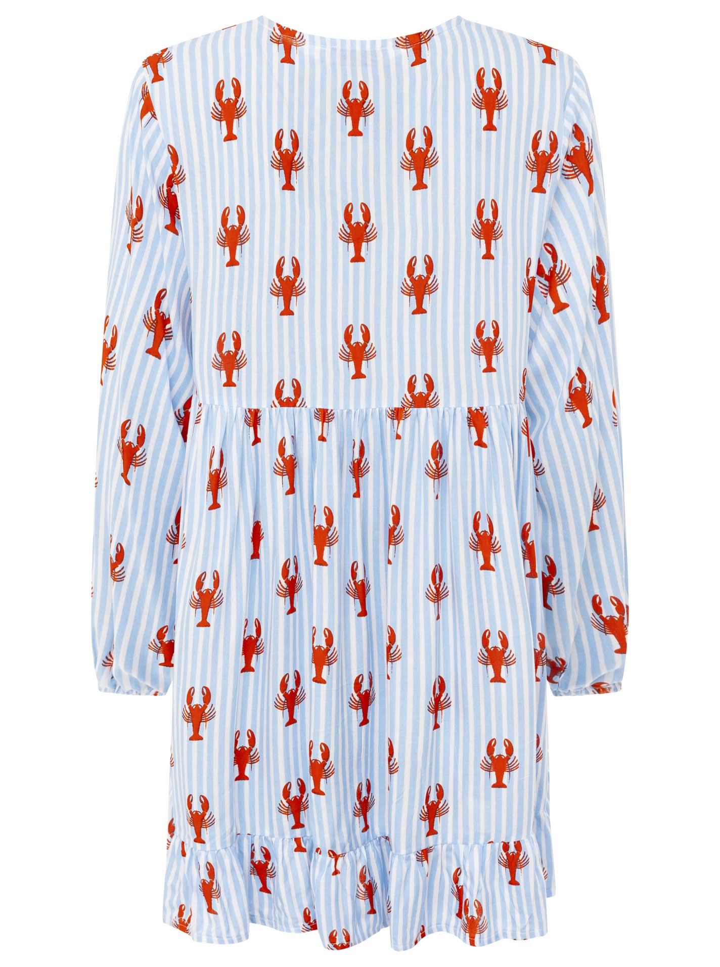 Zwillingsherz - Kleid "Lobsters & Stripes" - Blau