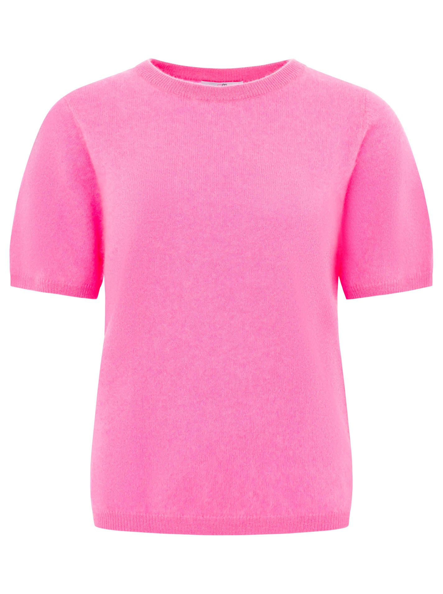 Zwillingsherz 100% Kaschmir T-Shirt aus gebürstetem Cashmere - Pink