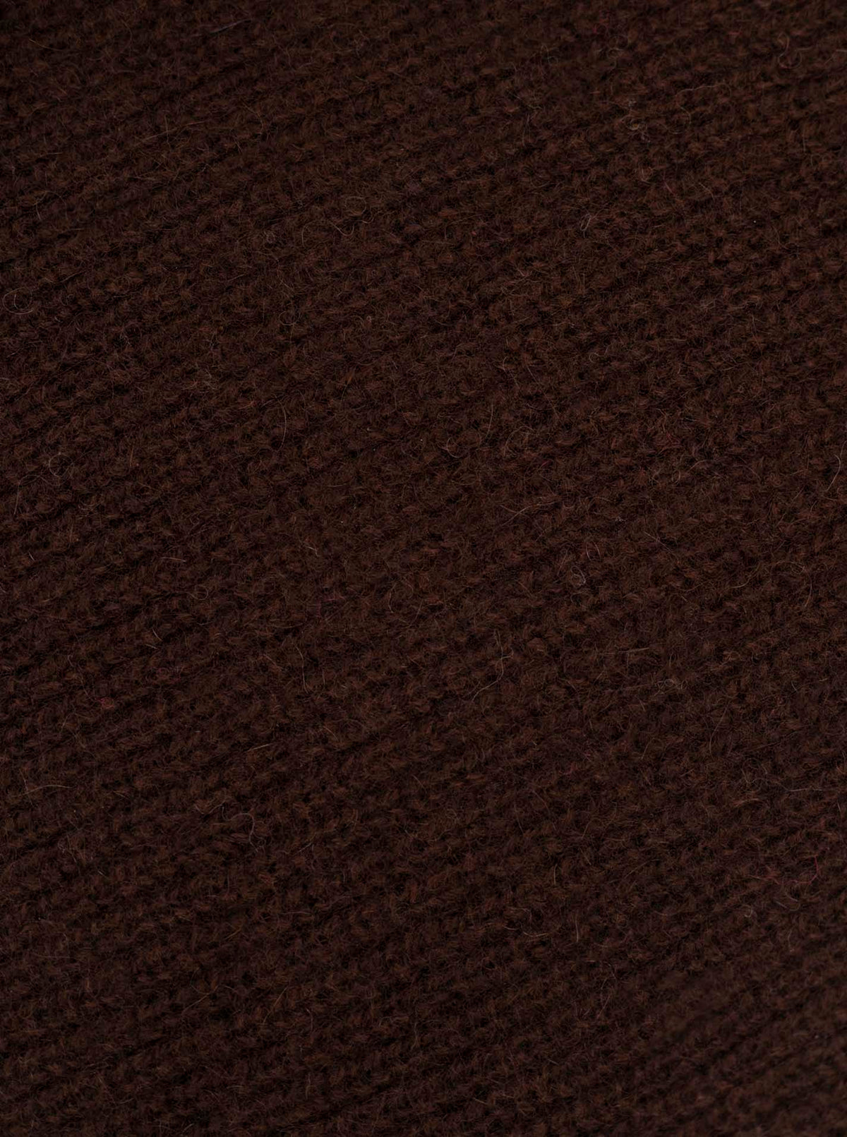 Zwillingsherz 100% Kaschmir Gerippter Schal "Cozy" - Braun
