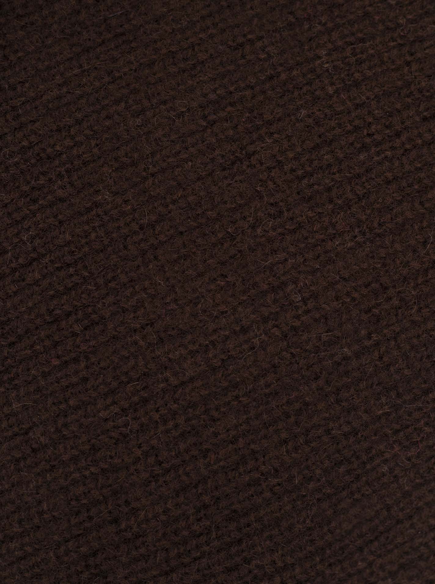 Zwillingsherz 100% Kaschmir Gerippter Schal "Cozy" - Braun