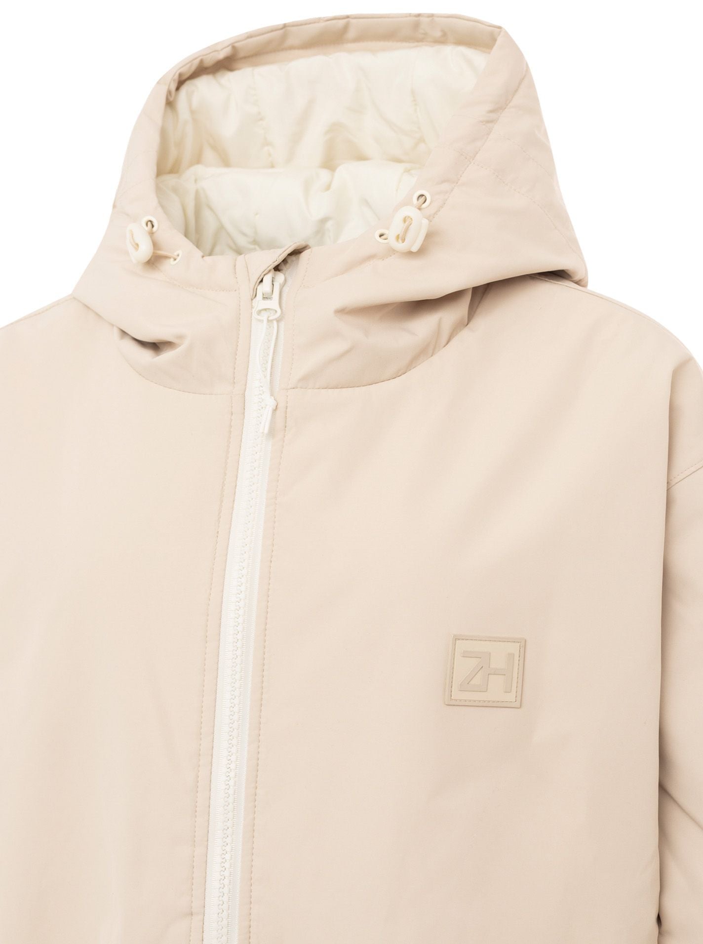 Zwillingsherz - Oversize Windjacke leicht - Hellbeige