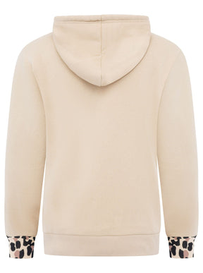 Zwillingsherz - Hoodie/Sweatshirt "Leo Wild Heart" - Beige