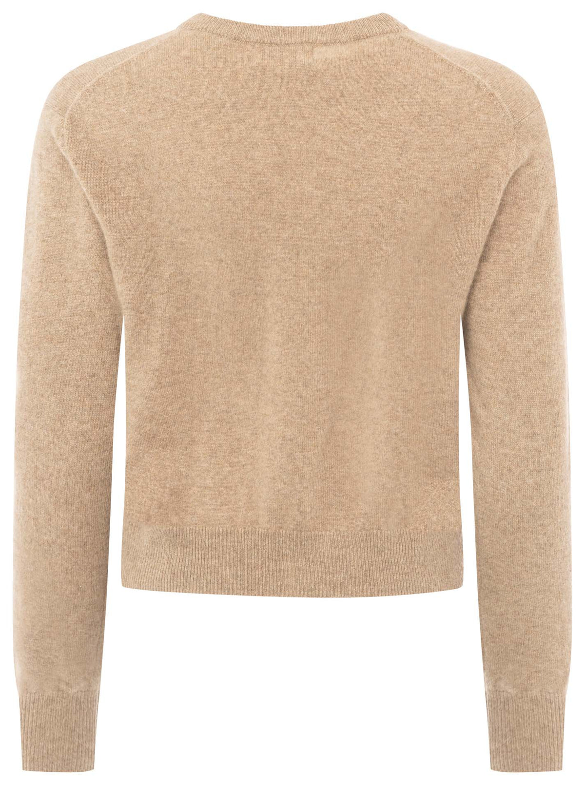 Zwillingsherz Kaschmir Strickjacke Perlmutt (100% Cashmere) - Mittelbeige