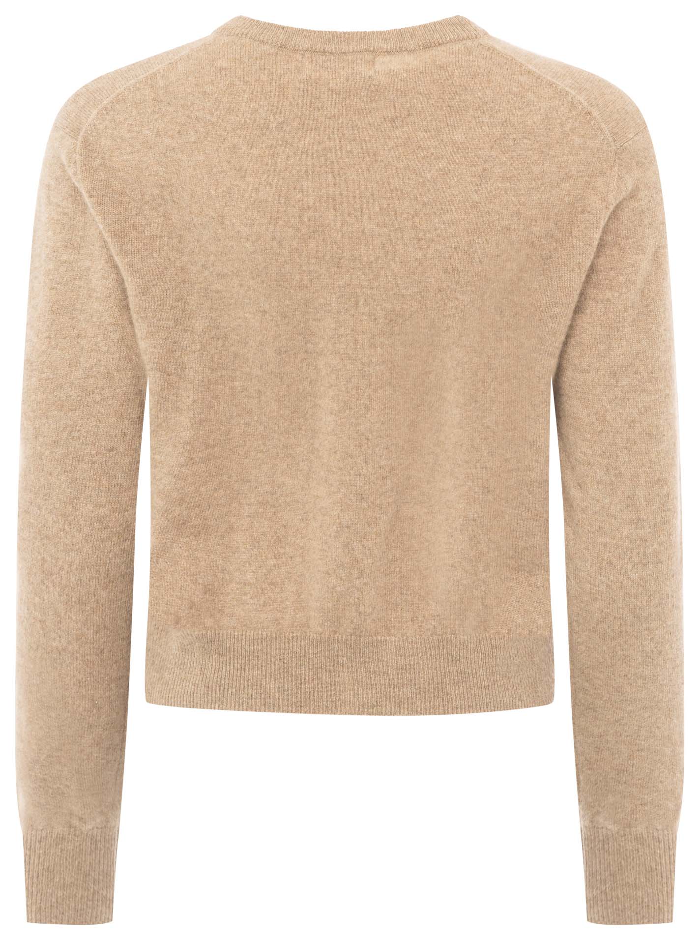 Zwillingsherz Kaschmir Strickjacke Perlmutt (100% Cashmere) - Mittelbeige