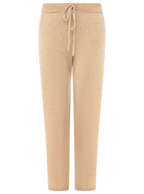 Zwillingsherz Kaschmir Hose "Cozy Wide Leg" (100% Cashmere) - Beige