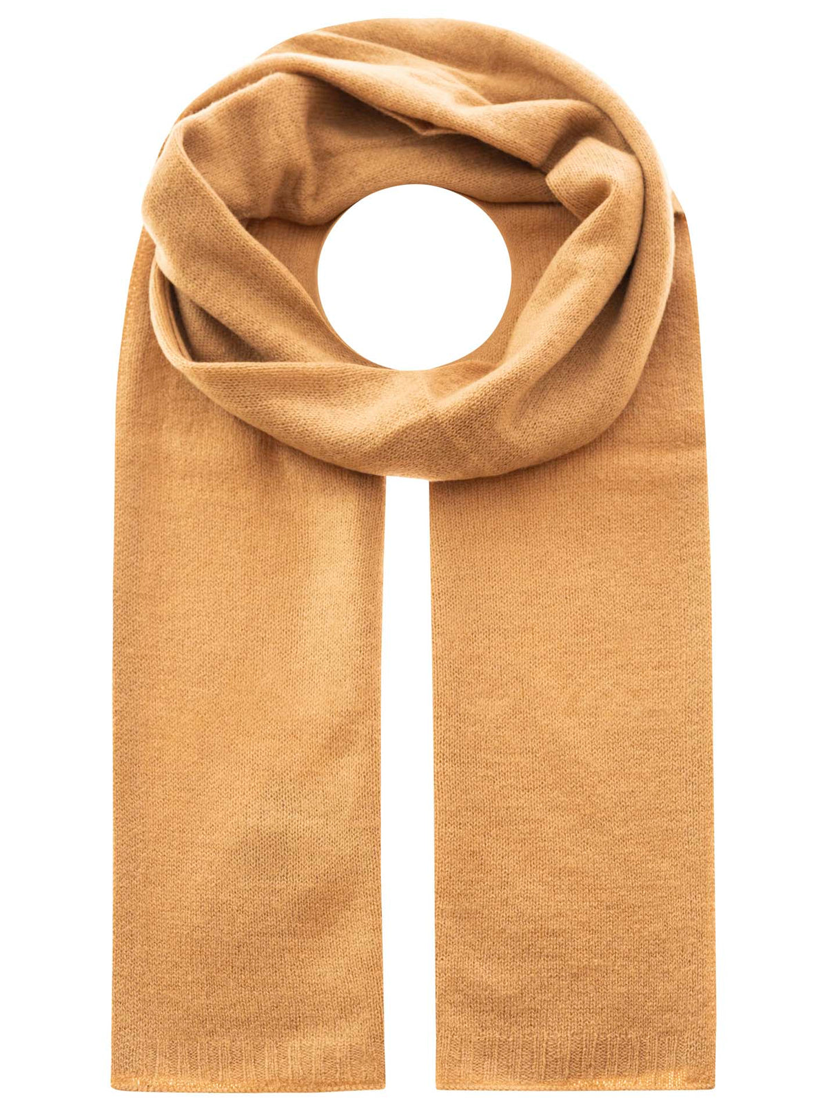 Zwillingsherz 100% Cashmere/Kaschmir Schal - Camel