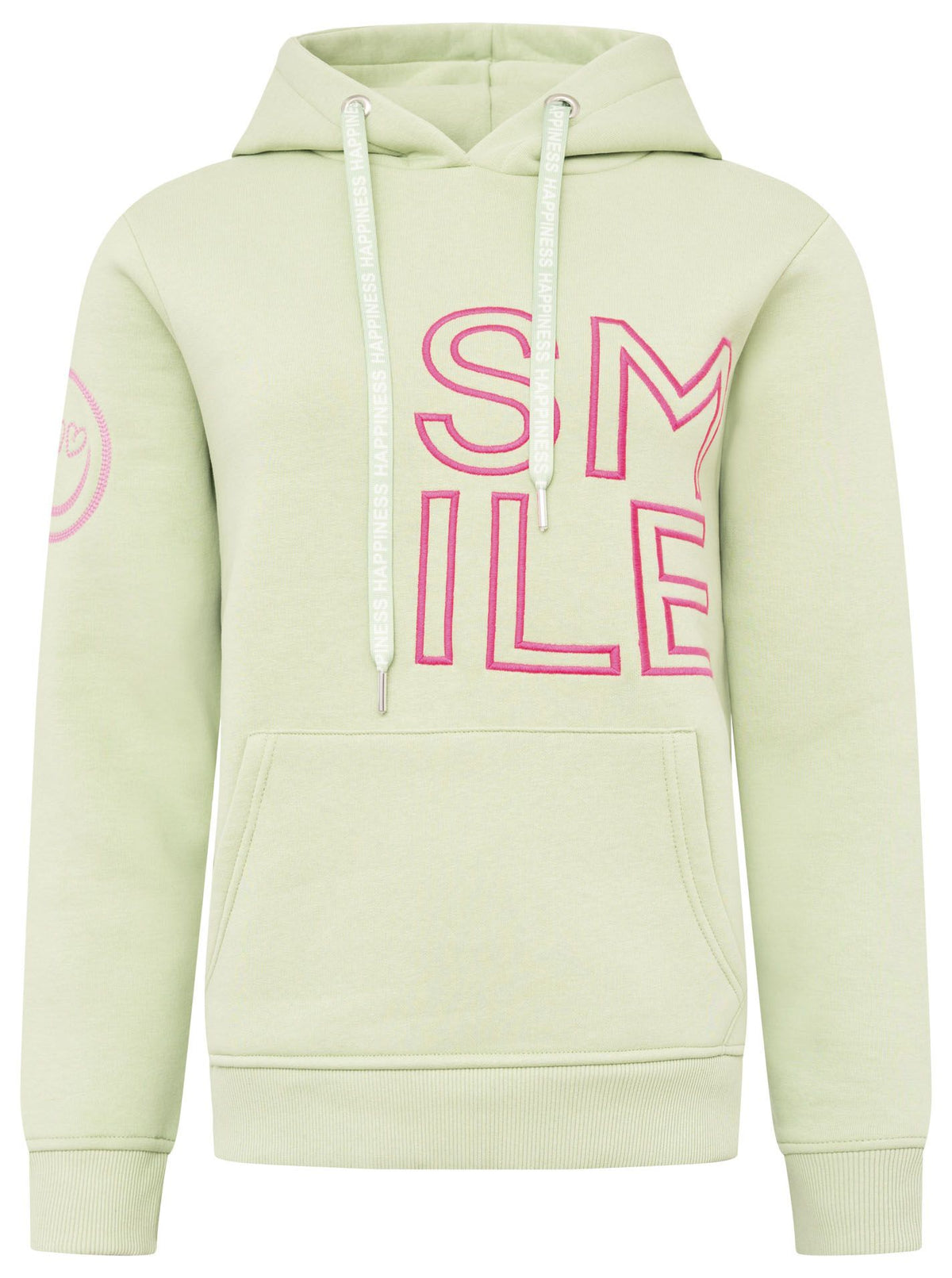 Zwillingsherz - Hoodie "Alissa Smile" - Salbei/Pink