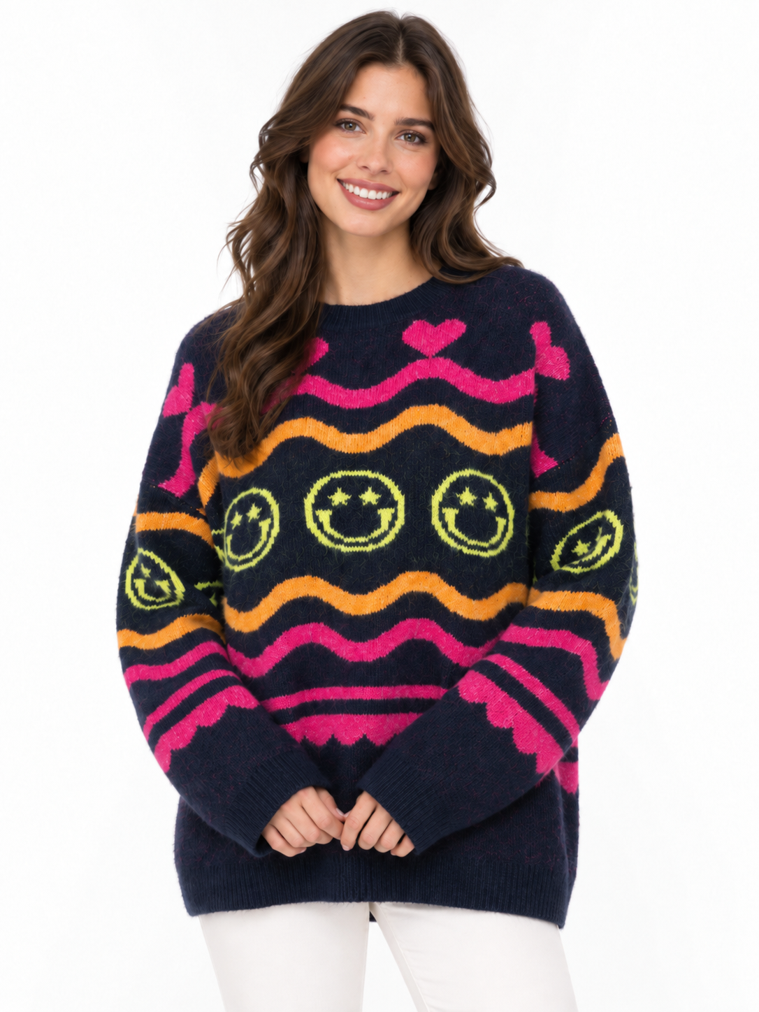 Zwillingsherz Pullover "Cozy Love" - Marine