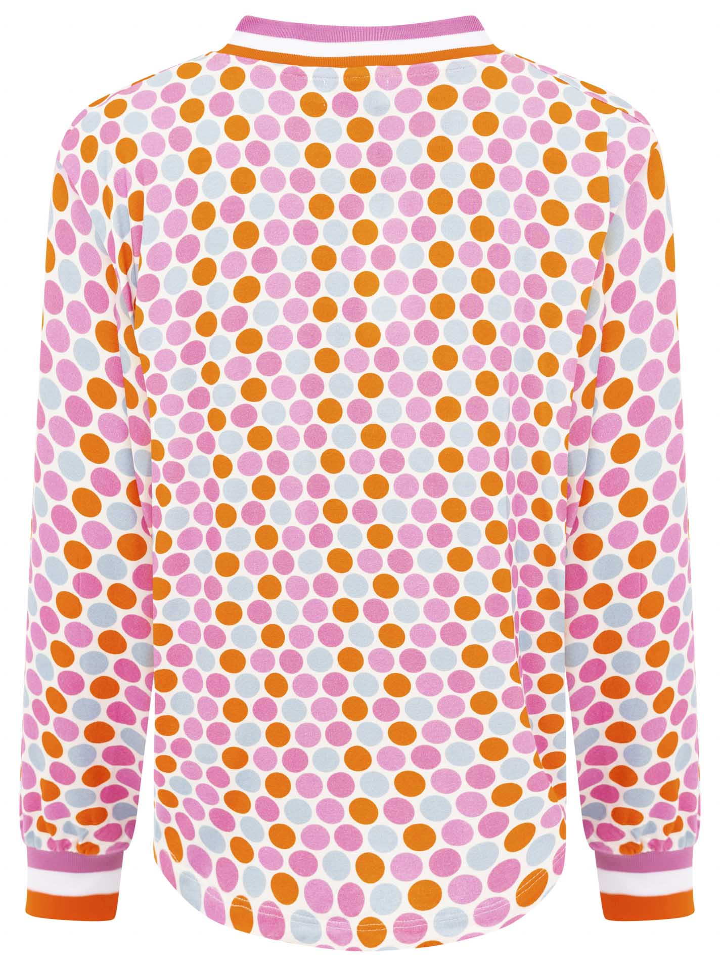 Zwillingsherz - Blusenshirt Pünktchen - Rosa/Orange