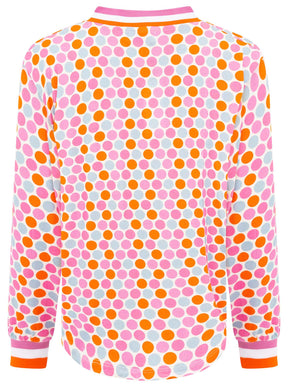 Zwillingsherz - Blusenshirt Pünktchen - Rosa/Orange